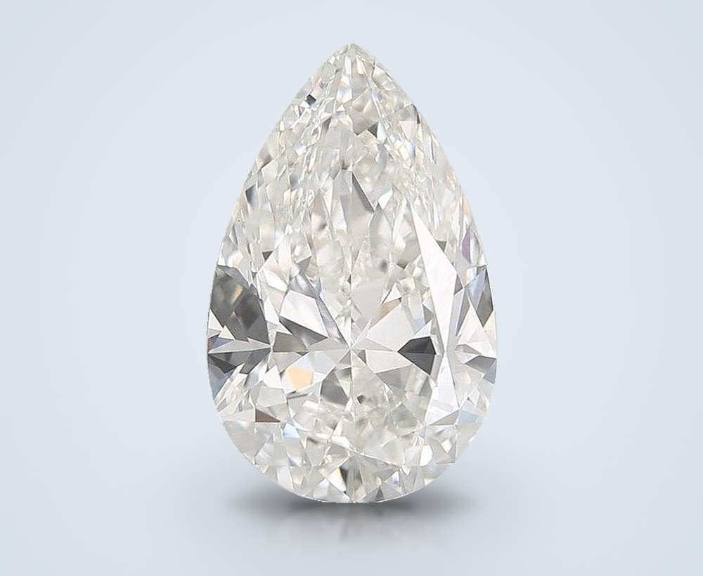 14.52ct F VS1 Rare Carat Ideal Cut Pear Lab Grown Diamond