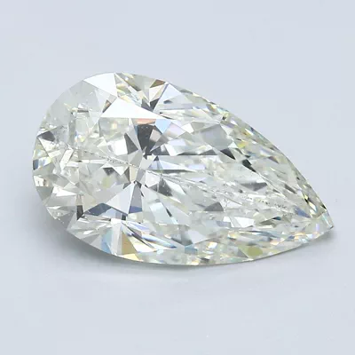 3.43ct K SI2 Very Good Cut Pear Diamond
