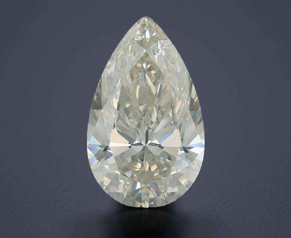 3.01ct J SI2 Rare Carat Ideal Cut Pear Diamond