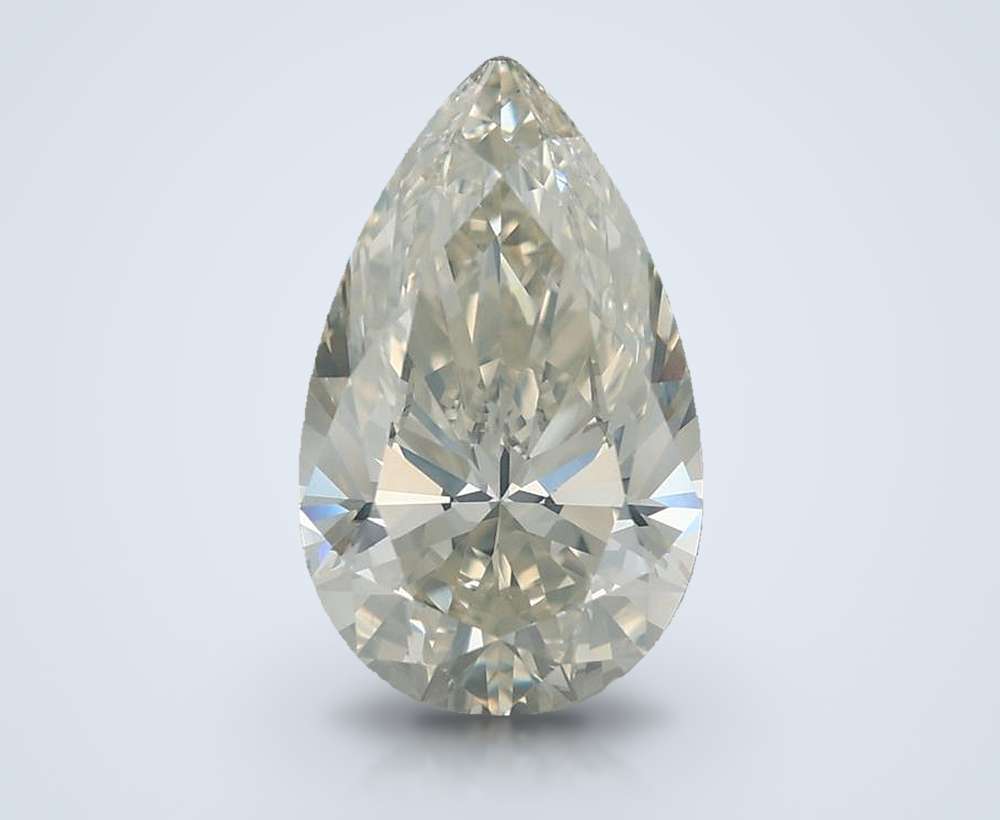 3.01ct J SI2 Rare Carat Ideal Cut Pear Diamond