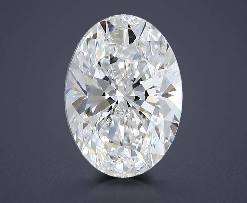 3.03ct E VS1 Rare Carat Ideal Cut Oval Lab Grown Diamond