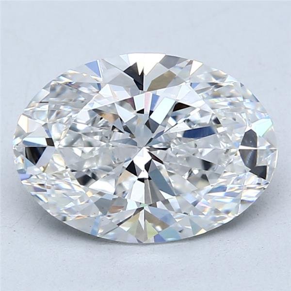 3.01ct E VS1 Rare Carat Ideal Cut Oval Lab Grown Diamond