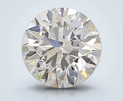 0.61ct H VVS2 Rare Carat Ideal Cut Round Diamond