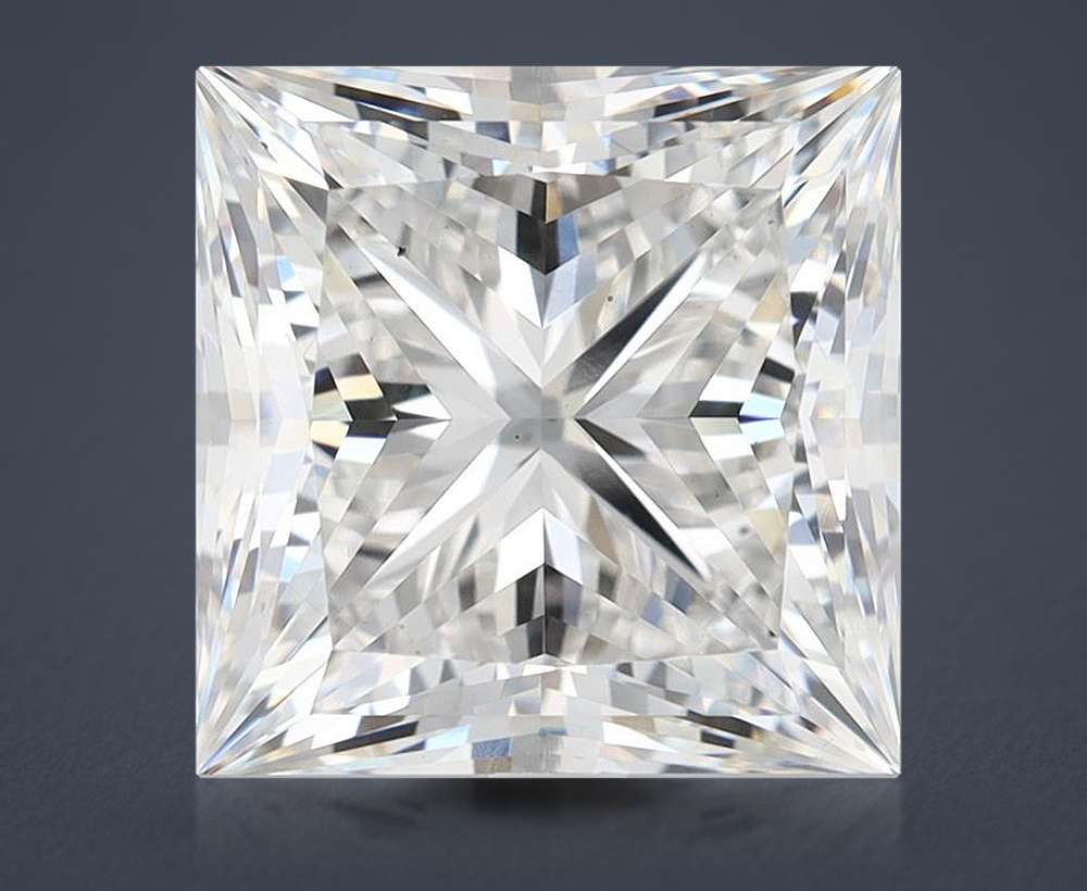 7.04ct G VS2 Rare Carat Ideal Cut Princess Lab Grown Diamond