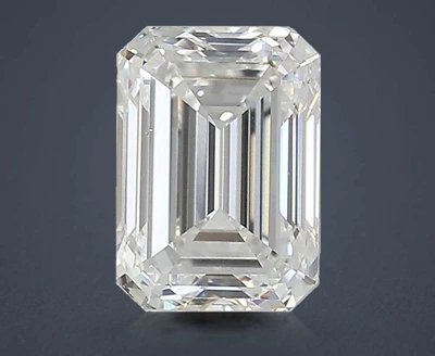 4.02ct F VS1 Rare Carat Ideal Cut Emerald Lab Grown Diamond