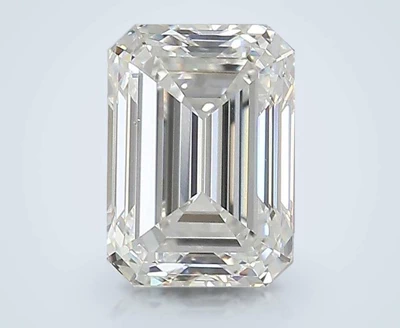 4.02ct F VS1 Rare Carat Ideal Cut Emerald Lab Grown Diamond