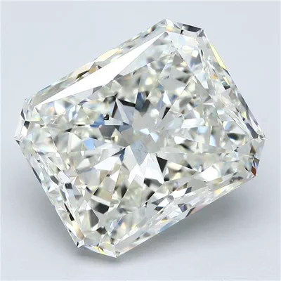 10.28ct J SI1 Rare Carat Ideal Cut Radiant Diamond