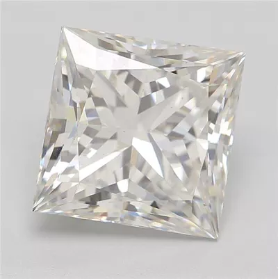 3.02ct G VS1 Rare Carat Ideal Cut Princess Lab Grown Diamond