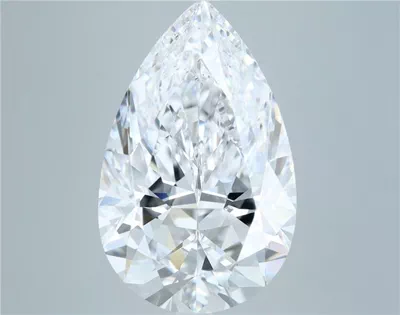 7.08ct D SI1 Rare Carat Ideal Cut Pear Diamond