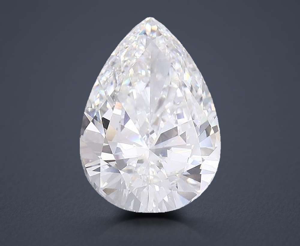 15.09ct F VS1 Very Good Cut Pear Lab Grown Diamond