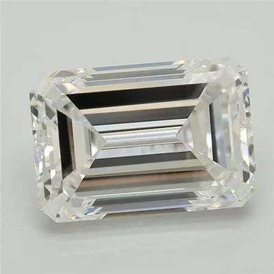 4.56ct F VS1 Rare Carat Ideal Cut Emerald Lab Grown Diamond