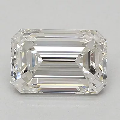 1.54ct F VVS2 Rare Carat Ideal Cut Emerald Lab Grown Diamond