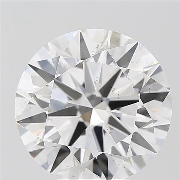 6.01ct F SI1 Rare Carat Ideal Cut Round Lab Grown Diamond