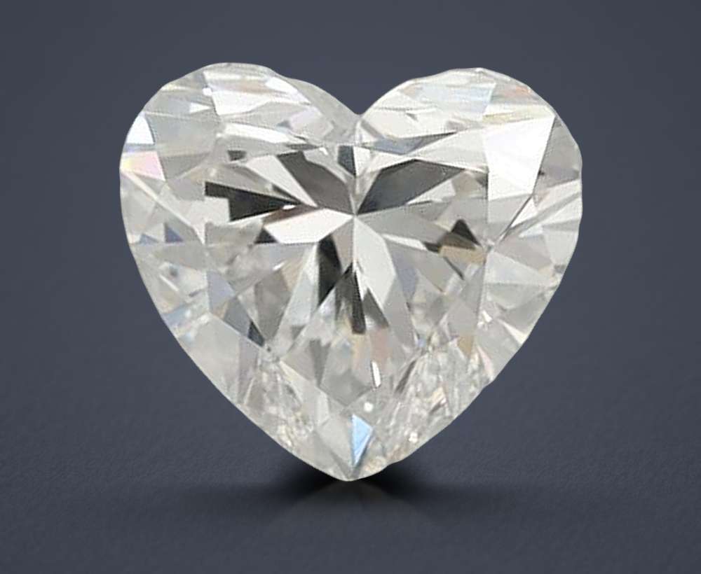 1.28ct F VVS2 Rare Carat Ideal Cut Heart Lab Grown Diamond
