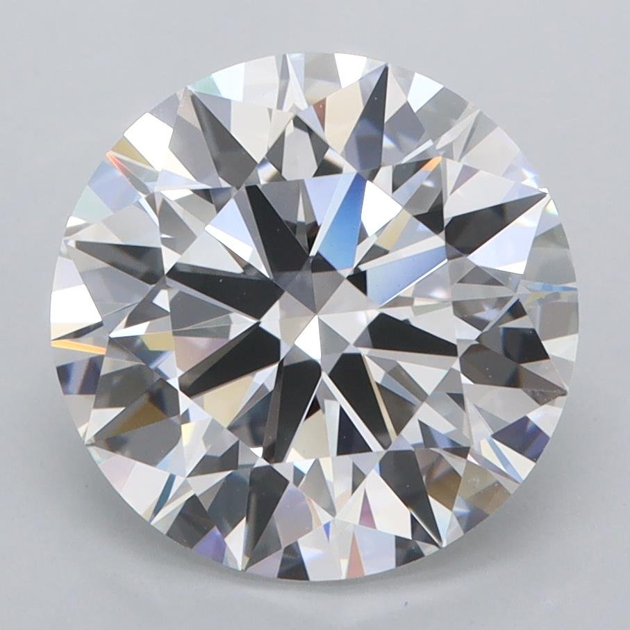 3.92ct D FL Rare Carat Ideal Cut Round Lab Grown Diamond