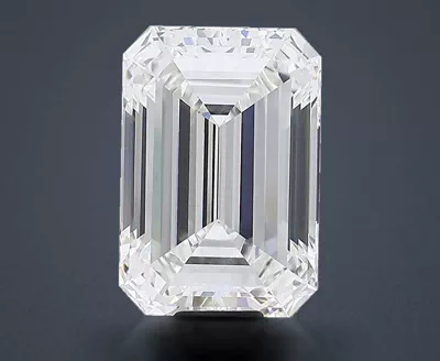 20.03ct F VVS2 Rare Carat Ideal Cut Emerald Lab Grown Diamond