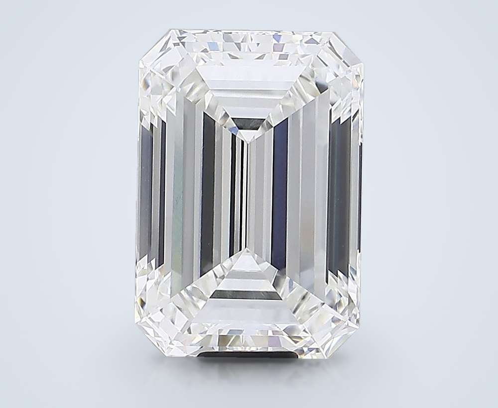20.03ct F VVS2 Rare Carat Ideal Cut Emerald Lab Grown Diamond