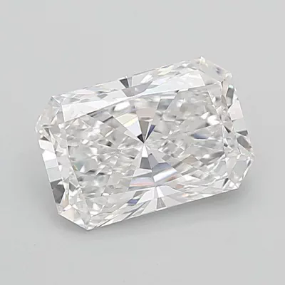 4.04ct F VS1 Rare Carat Ideal Cut Radiant Lab Grown Diamond