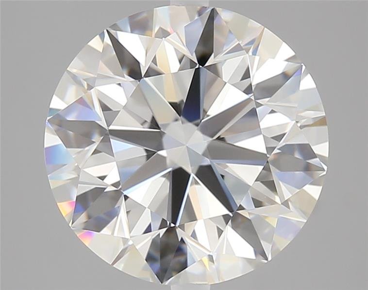 4.01ct F VS2 Rare Carat Ideal Cut Round Diamond