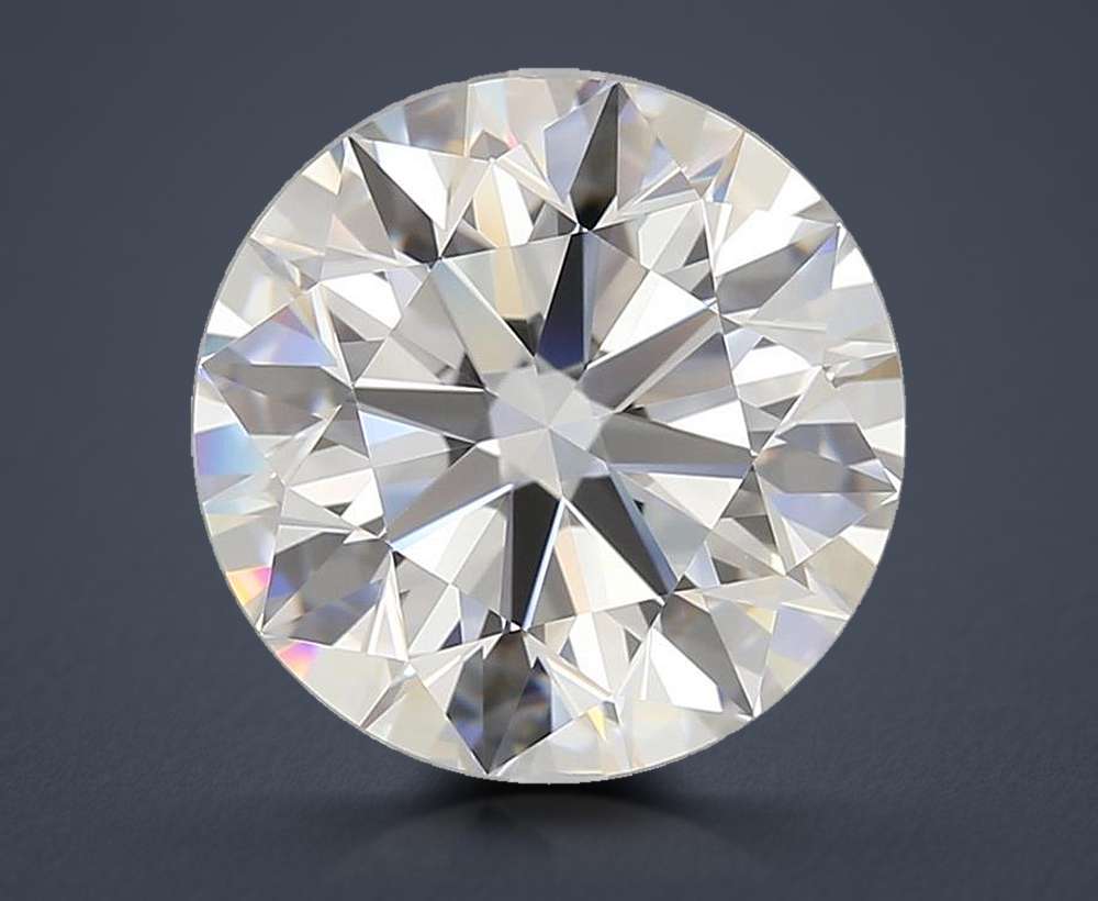 4.01ct F VS2 Rare Carat Ideal Cut Round Diamond