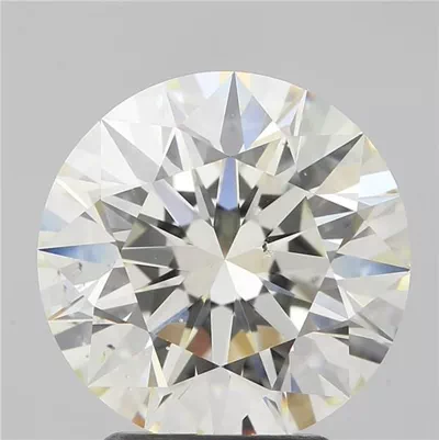 3.10ct K SI1 Rare Carat Ideal Cut Round Diamond