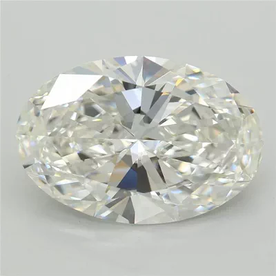 6.59ct F VVS2 Rare Carat Ideal Cut Oval Lab Grown Diamond