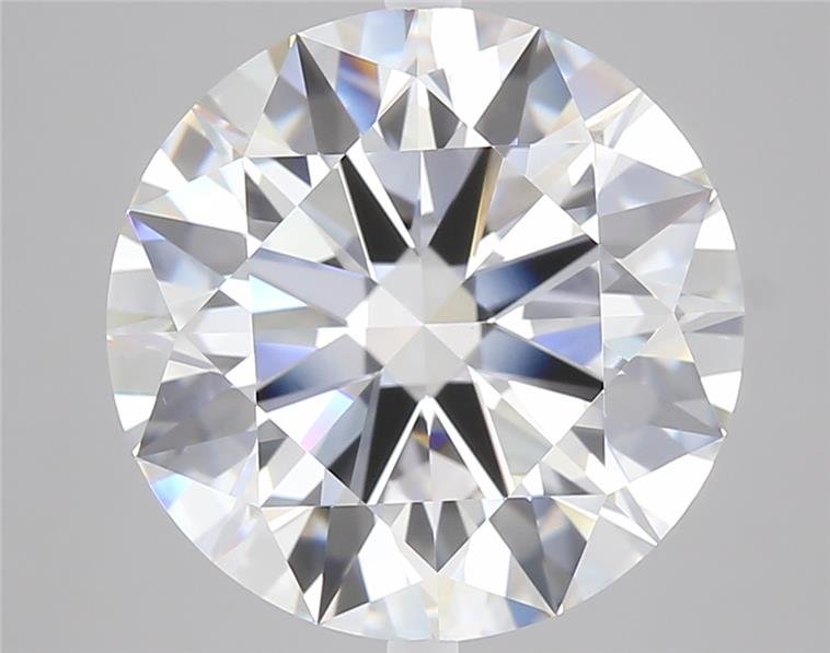 6.34ct E VVS2 Rare Carat Ideal Cut Round Diamond