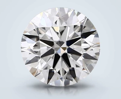 5.53ct H VS2 Rare Carat Ideal Cut Round Lab Grown Diamond