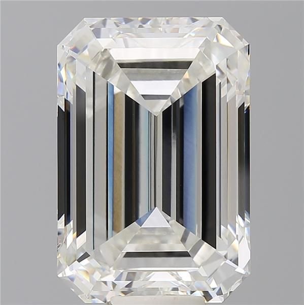 14.06ct F VVS2 Rare Carat Ideal Cut Emerald Lab Grown Diamond