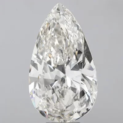 10.72ct H VVS1 Rare Carat Ideal Cut Pear Diamond