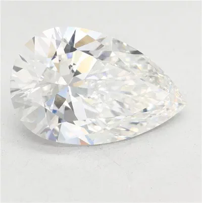 7.10ct E VVS2 Rare Carat Ideal Cut Pear Lab Grown Diamond
