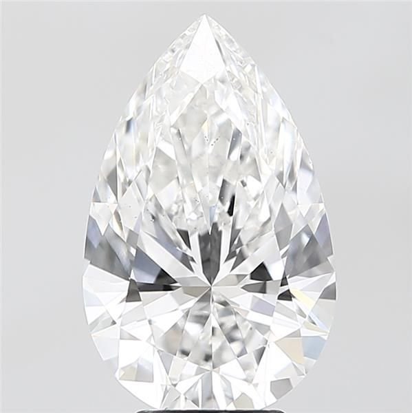 4.52ct E VS2 Rare Carat Ideal Cut Pear Lab Grown Diamond