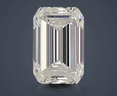 1.41ct F VVS2 Rare Carat Ideal Cut Emerald Lab Grown Diamond