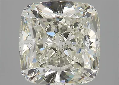 4.02ct K SI1 Rare Carat Ideal Cut Cushion Diamond