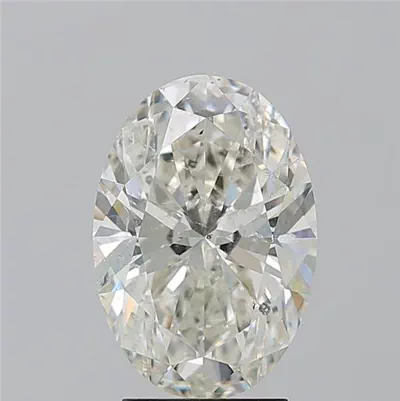 3.03ct K SI2 Rare Carat Ideal Cut Oval Diamond
