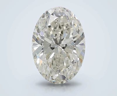 3.03ct K SI2 Rare Carat Ideal Cut Oval Diamond
