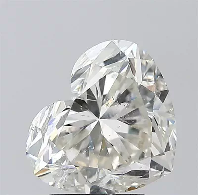 3.01ct I SI2 Rare Carat Ideal Cut Heart Diamond