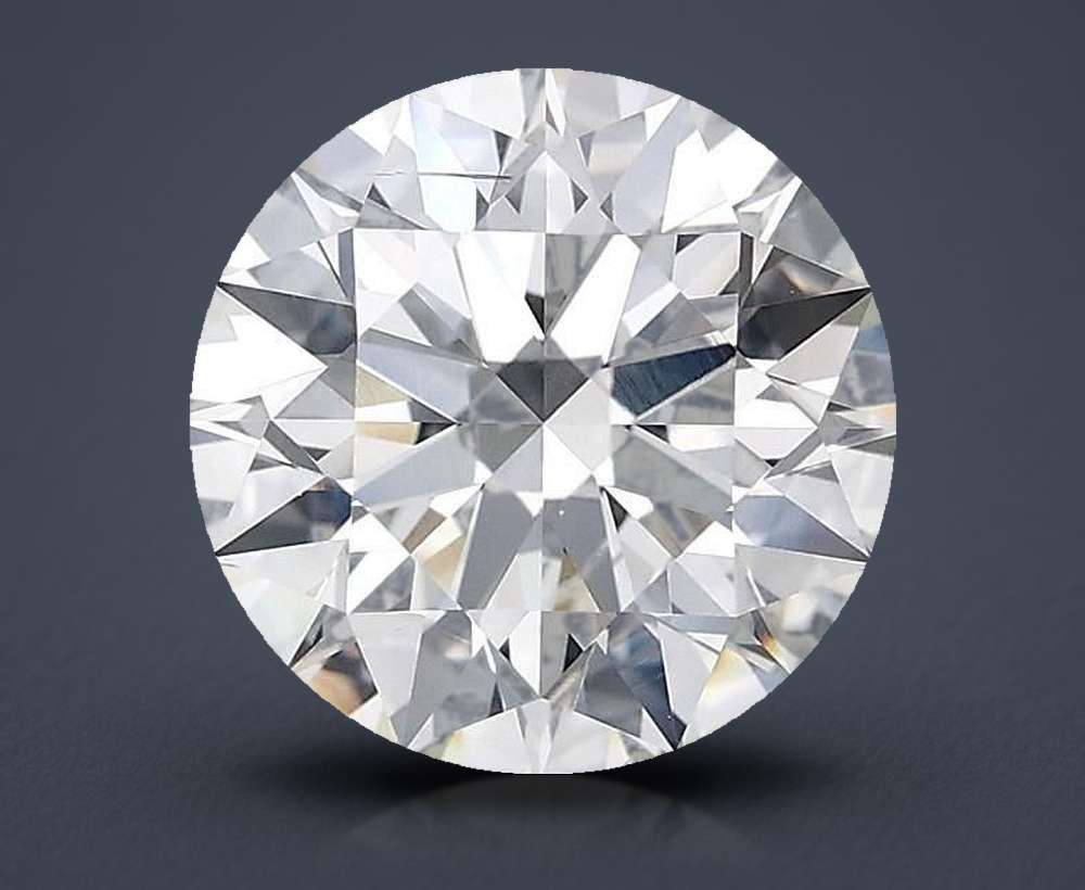 3.01ct H SI2 Rare Carat Ideal Cut Round Diamond