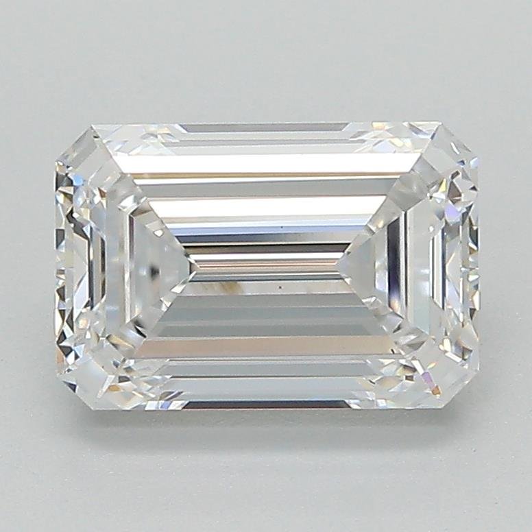 2.09ct D VS1 Rare Carat Ideal Cut Emerald Lab Grown Diamond