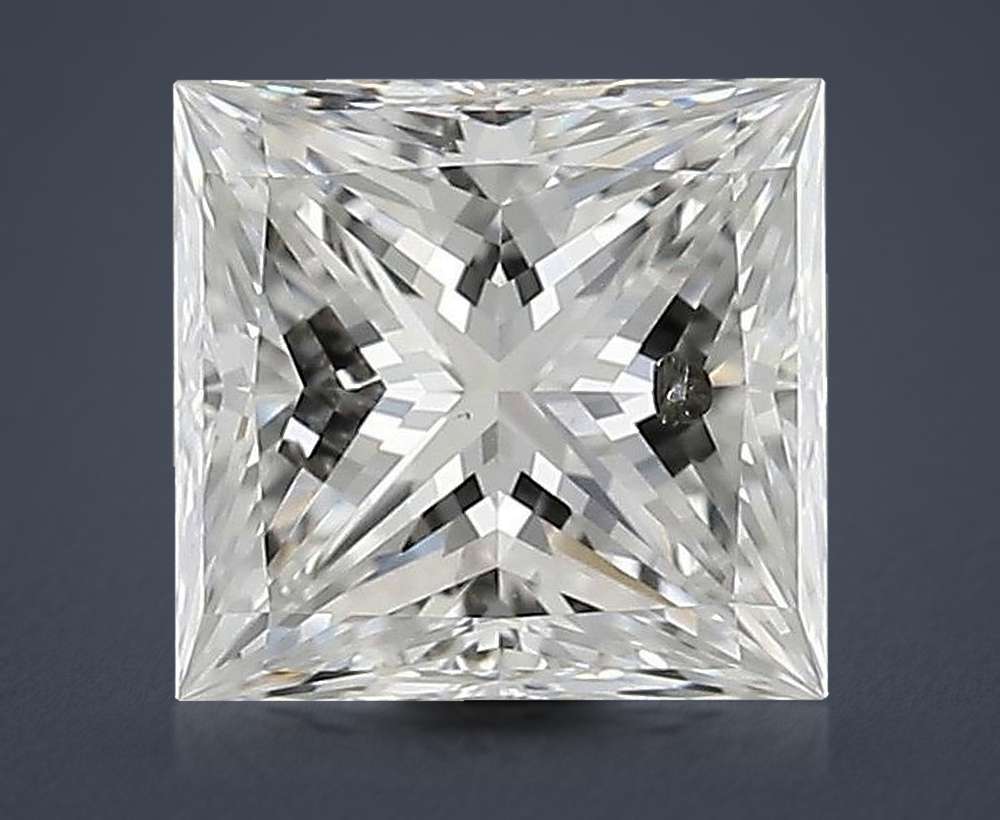 1.53ct E SI2 Rare Carat Ideal Cut Princess Diamond