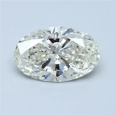 3.01ct K SI2 Rare Carat Ideal Cut Oval Diamond