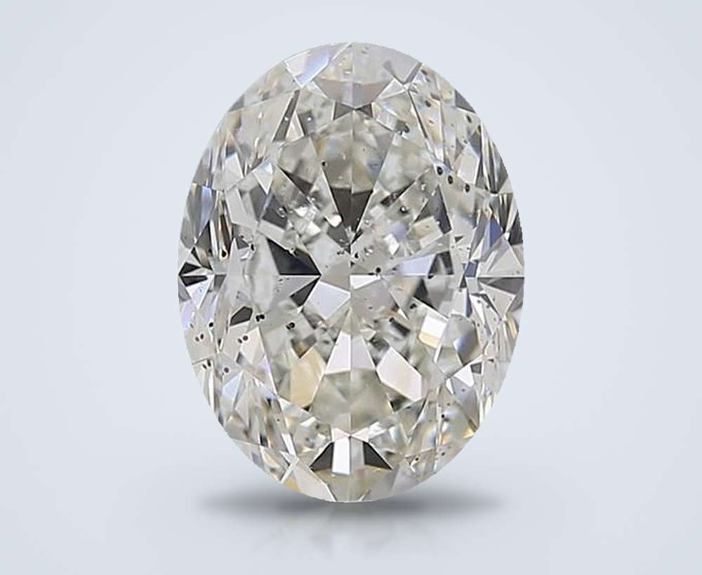 4.02ct H SI2 Very Good Cut Oval Diamond