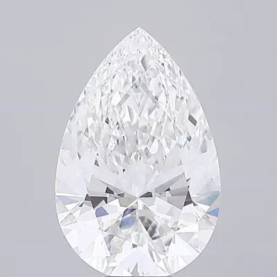 10.08ct F VVS2 Rare Carat Ideal Cut Pear Lab Grown Diamond