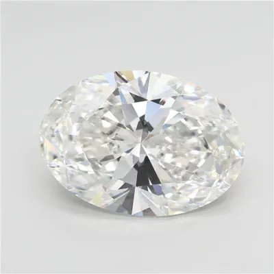 7.05ct F VVS2 Rare Carat Ideal Cut Oval Lab Grown Diamond