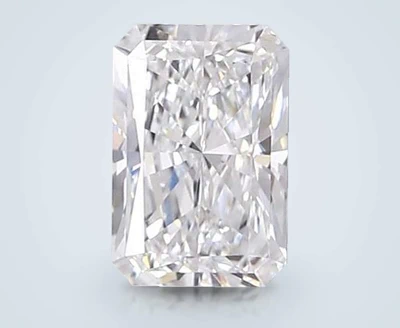 2.46ct D VVS2 Rare Carat Ideal Cut Radiant Lab Grown Diamond