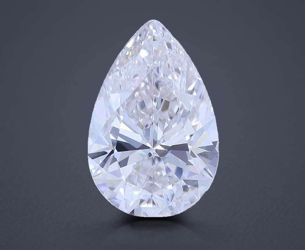 2.01ct F VS1 Rare Carat Ideal Cut Pear Lab Grown Diamond