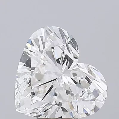 6.59ct F VVS2 Rare Carat Ideal Cut Heart Lab Grown Diamond
