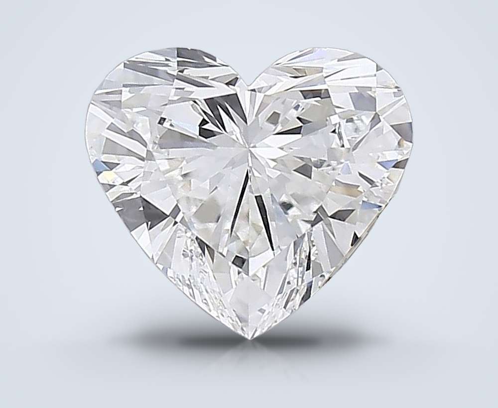 6.59ct F VVS2 Rare Carat Ideal Cut Heart Lab Grown Diamond