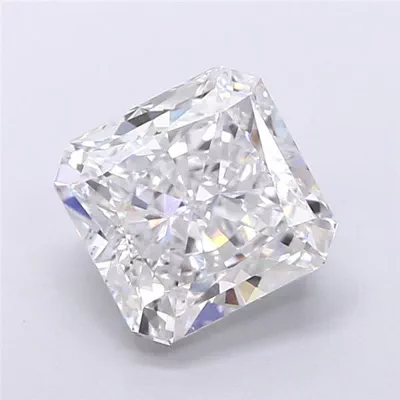 4.02ct D VS1 Rare Carat Ideal Cut Radiant Lab Grown Diamond