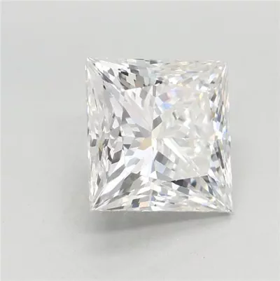 3.08ct F VVS2 Rare Carat Ideal Cut Princess Lab Grown Diamond